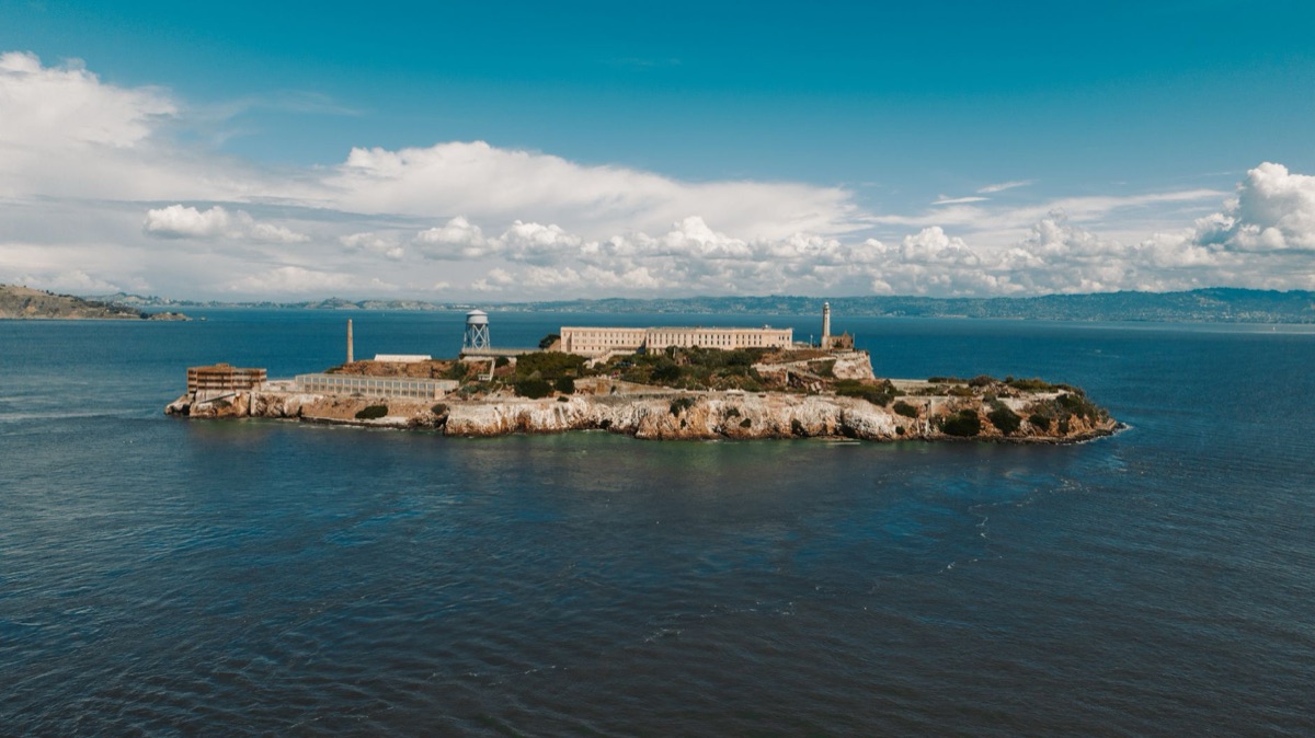 visão do Alcatraz do bay