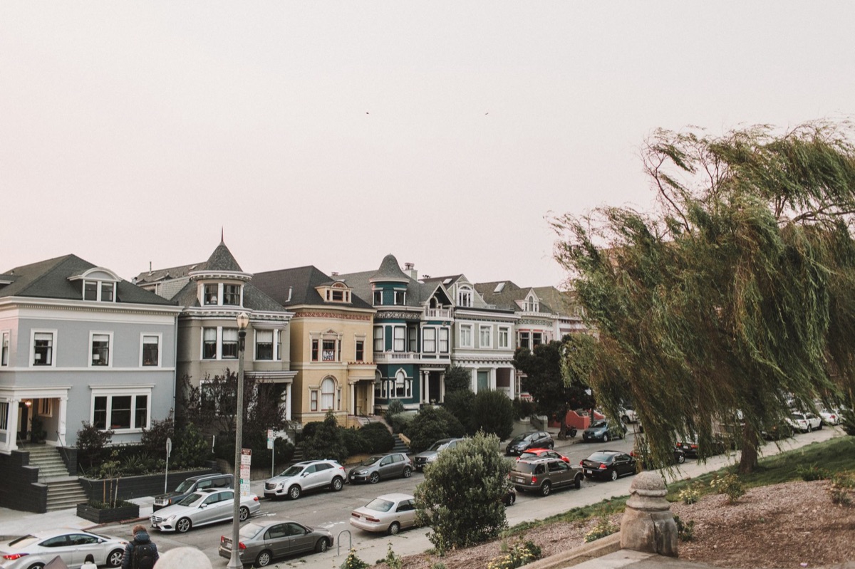 Vue de la Lombard Street à San Francisco