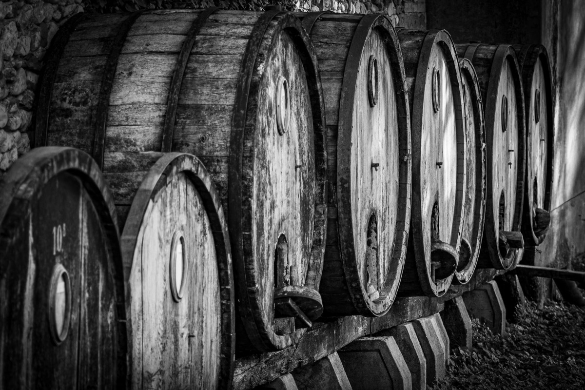 barrel de vino en fermentación