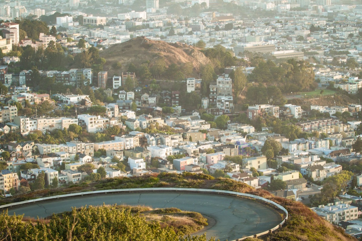 Ponto de vista panorâmico da área de San Francisco Bay