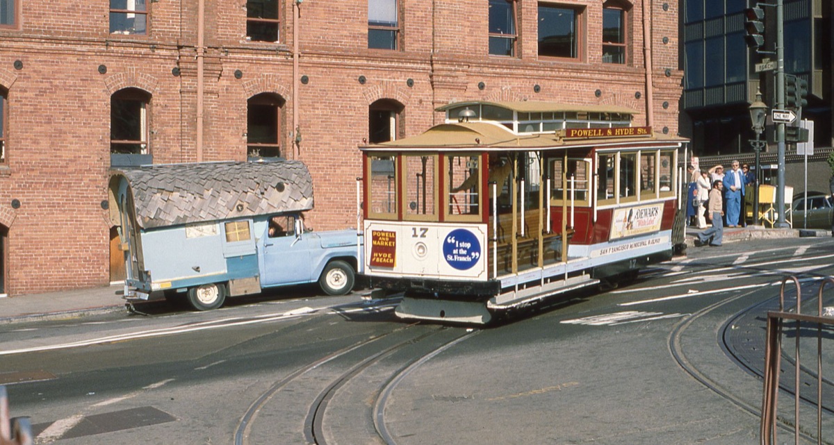 Traccia del cable car a San Francisco