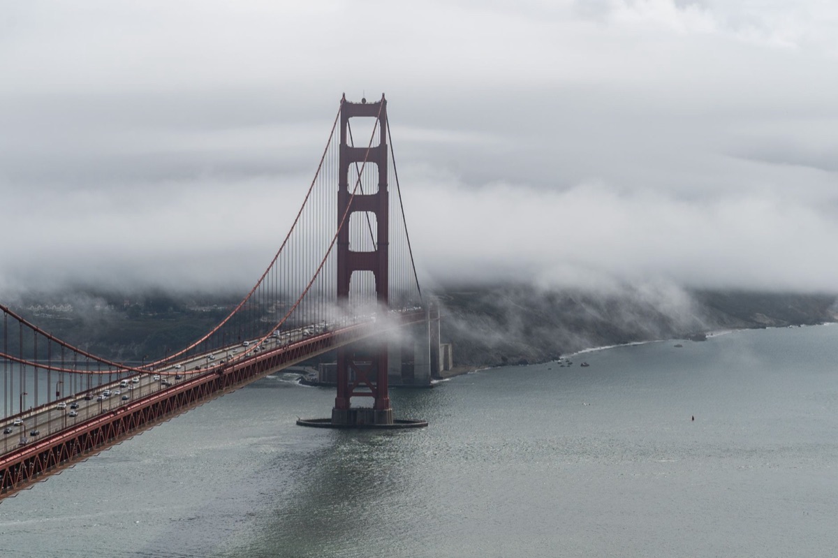 Fogige Straßen in San Francisco