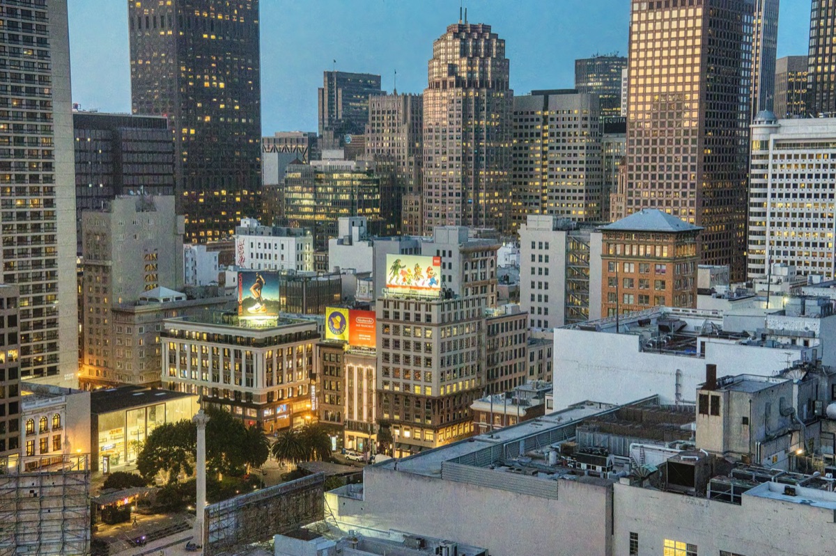 Straatbeeld van Union Square in San Francisco