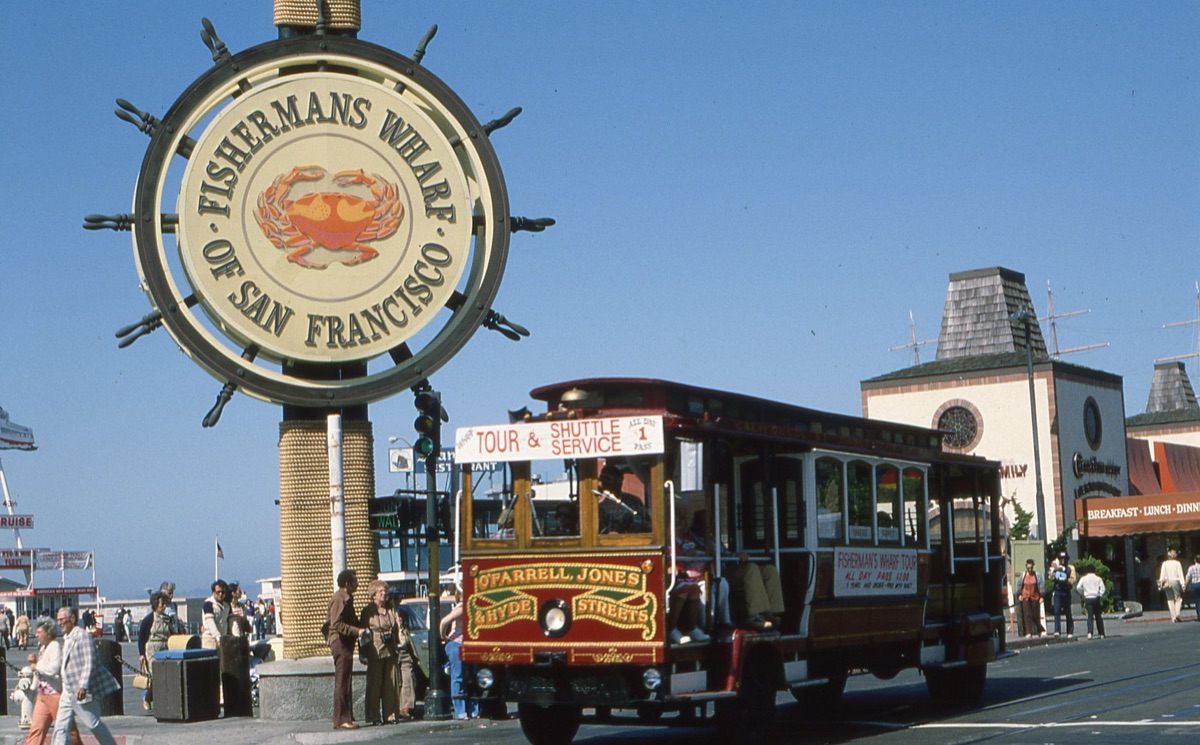 Stadsschijnsel van Fisherman's Wharf in San Francisco