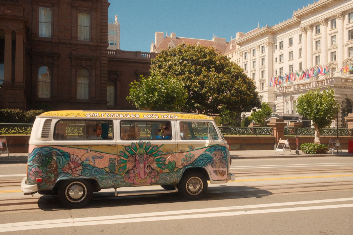 San Francisco city tour map with landmarks