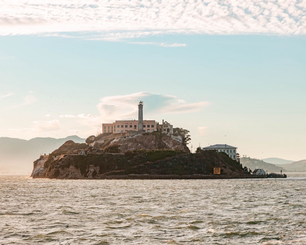 Vista de la isla de Alcatraz desde el bay