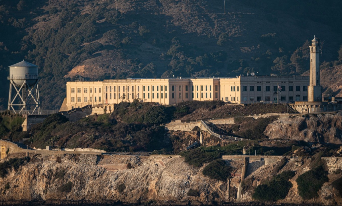 Vue de l'île d'Alcatraz depuis la baie