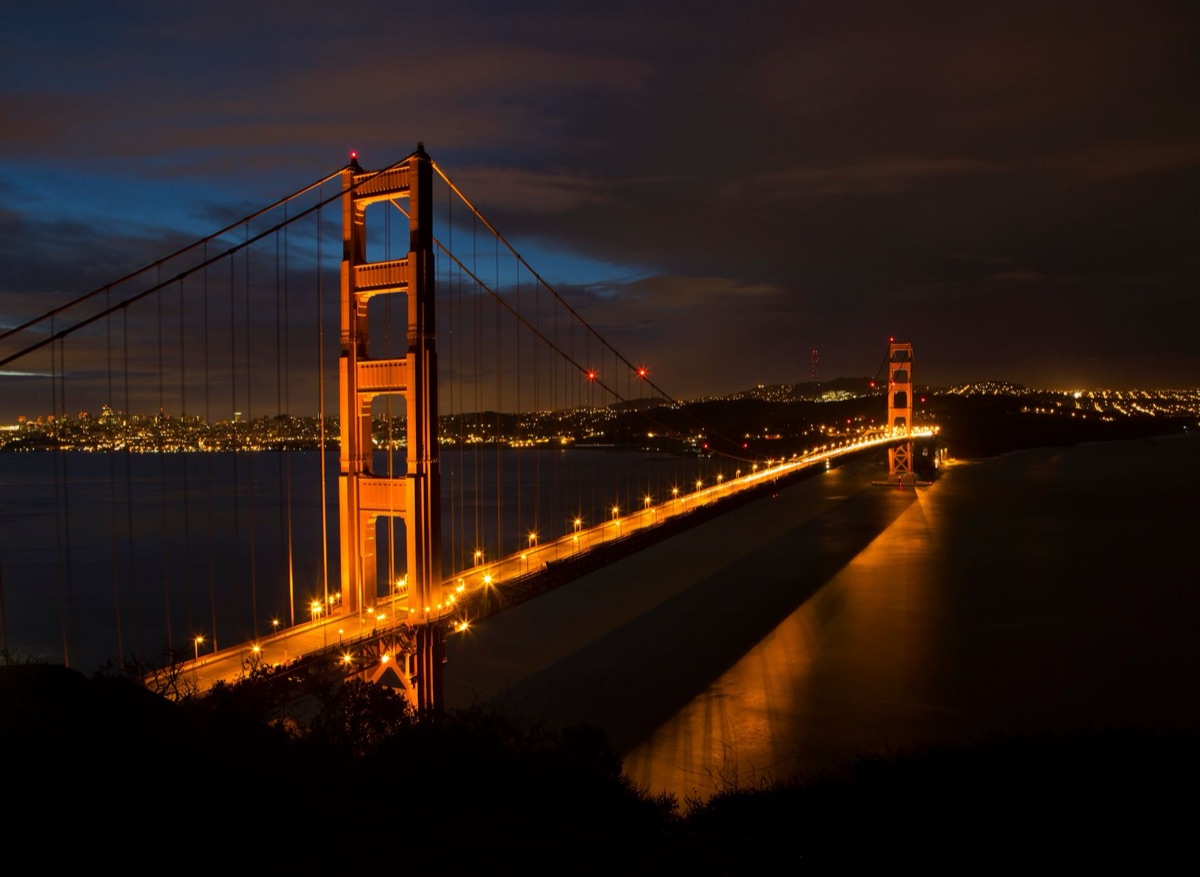 visão da ponte golden gate