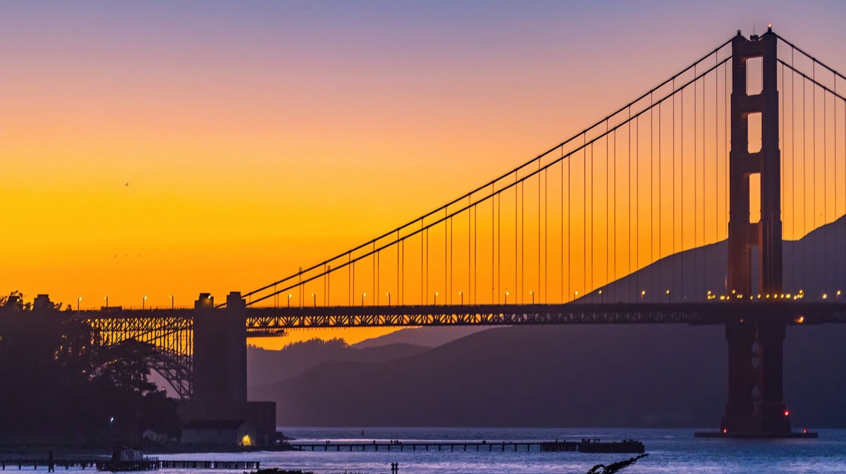 金門大橋夕陽景觀